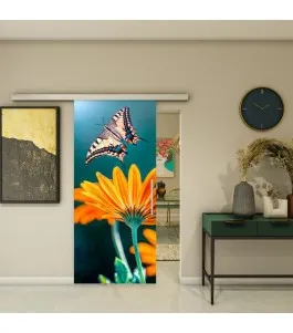 Glasschiebetür SLIM-LINE - Fotoprint Model 162