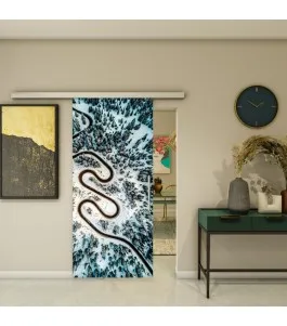 Glasschiebetür SLIM-LINE - Fotoprint Model 165