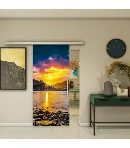 Glasschiebetür SLIM-LINE - Fotoprint Model 166