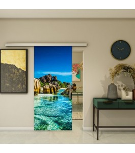 Glasschiebetür SLIM-LINE - Fotoprint Model 168