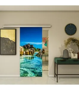 Glasschiebetür SLIM-LINE - Fotoprint Model 168