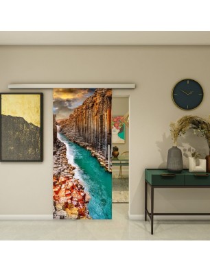 Glasschiebetür SLIM-LINE - Fotoprint Model 177