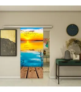 Glasschiebetür SLIM-LINE - Fotoprint Model 178