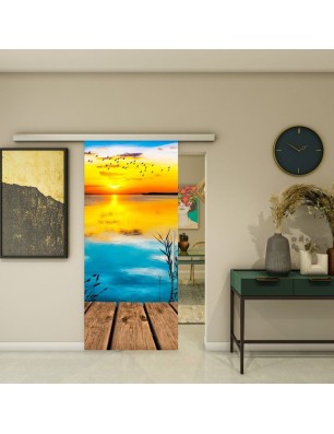 Glasschiebetür SLIM-LINE - Fotoprint Model 178