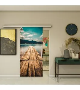 Glasschiebetür SLIM-LINE - Fotoprint Model 182