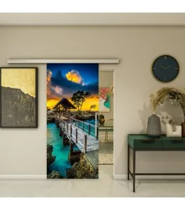 Glasschiebetür SLIM-LINE - Fotoprint Model 185