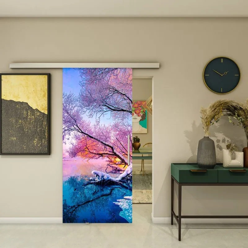 Glasschiebetür SLIM-LINE - Fotoprint Modell 194