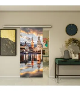 Glasschiebetür SLIM-LINE - Fotoprint Model 203