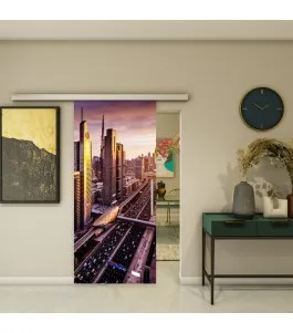 Glasschiebetür SLIM-LINE - Fotoprint Model 213