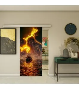 Glasschiebetür SLIM-LINE - Fotoprint Model 225