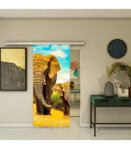 Glasschiebetür SLIM-LINE - Fotoprint Model 233