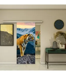 Glasschiebetür SLIM-LINE - Fotoprint Model 244