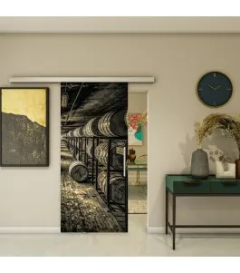 Glasschiebetür SLIM-LINE - Fotoprint Model 256