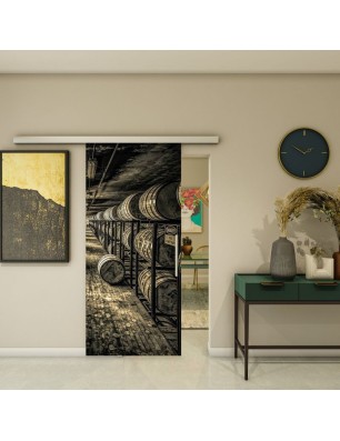 Glasschiebetür SLIM-LINE - Fotoprint Model 256