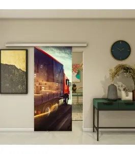 Glasschiebetür SLIM-LINE - Fotoprint Model 261