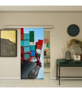 Glasschiebetür SLIM-LINE - Fotoprint Model 264