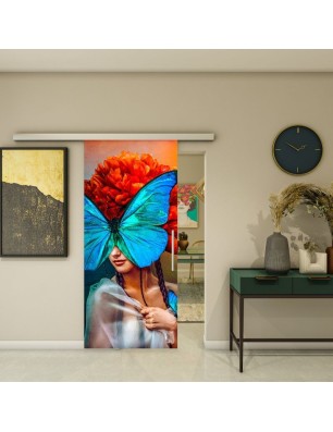 Glasschiebetür SLIM-LINE - Fotoprint Model 272
