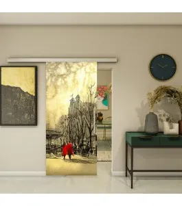 Glasschiebetür SLIM-LINE - Fotoprint Model 285