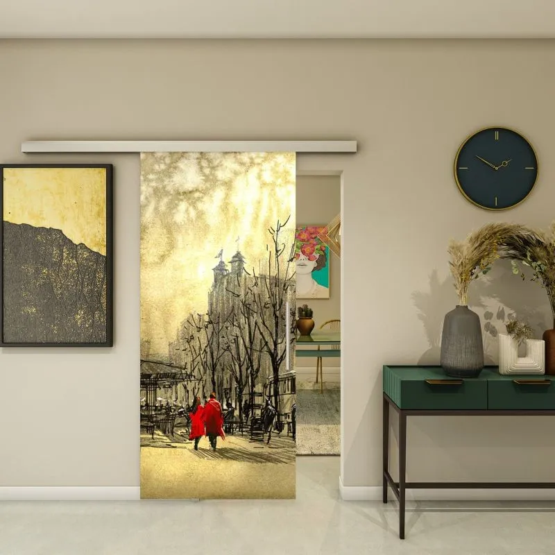 Glasschiebetür SLIM-LINE - Fotoprint Modell 285