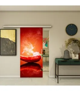 Glasschiebetür SLIM-LINE - Fotoprint Model 286