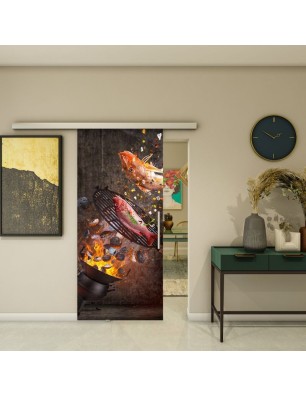 Glasschiebetür SLIM-LINE - Fotoprint Model 287