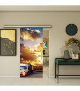 Glasschiebetür SLIM-LINE - Fotoprint Model 328