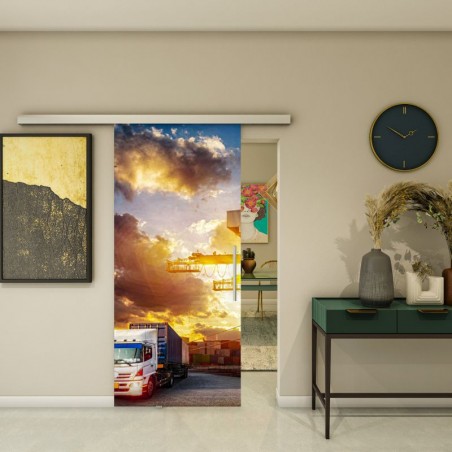 Glasschiebetür SLIM-LINE - Fotoprint Model 328