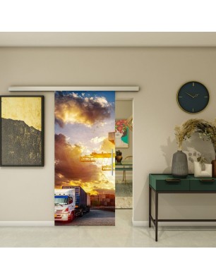 Glasschiebetür SLIM-LINE - Fotoprint Model 328
