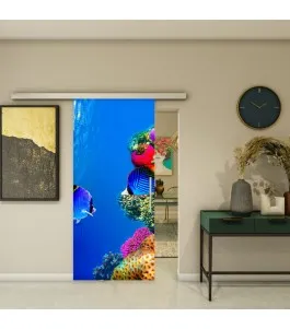 Glasschiebetür SLIM-LINE - Fotoprint Model 332