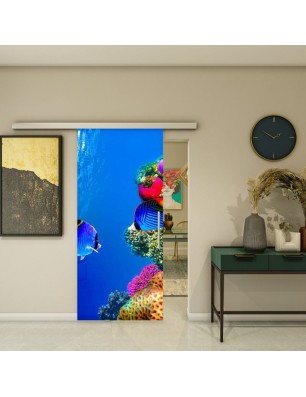 Glasschiebetür SLIM-LINE - Fotoprint Model 332