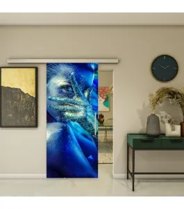 Glasschiebetür SLIM-LINE - Fotoprint Model 351