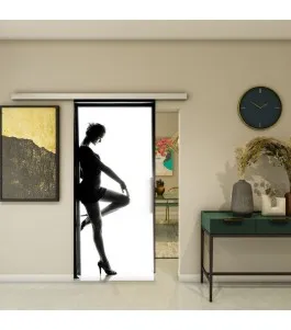 Glasschiebetür SLIM-LINE - Fotoprint Model 354