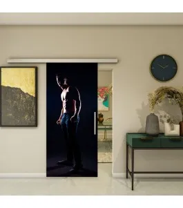 Glasschiebetür SLIM-LINE - Fotoprint Model 355