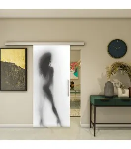 Glasschiebetür SLIM-LINE - Fotoprint Model 357