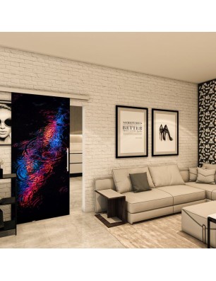 Glasschiebetür SLIM-LINE - Fotoprint Model 27