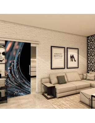 Glasschiebetür SLIM-LINE - Fotoprint Model 33