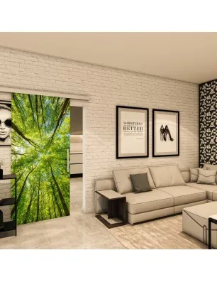 Glasschiebetür SLIM-LINE - Fotoprint Model 49