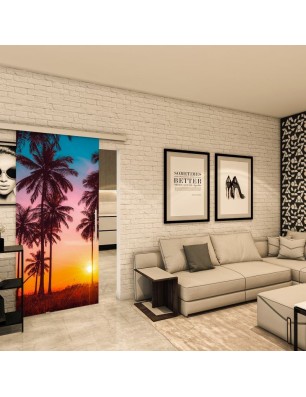Glasschiebetür SLIM-LINE - Fotoprint Model 63