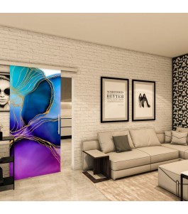 Glasschiebetür SLIM-LINE - Fotoprint Model 78