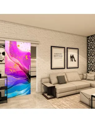 Glasschiebetür SLIM-LINE - Fotoprint Model 79