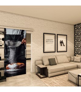 Glasschiebetür SLIM-LINE - Fotoprint Model 115