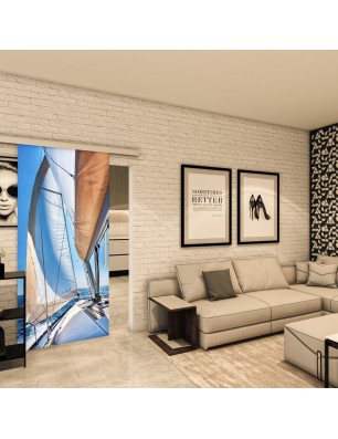 Glasschiebetür SLIM-LINE - Fotoprint Model 137