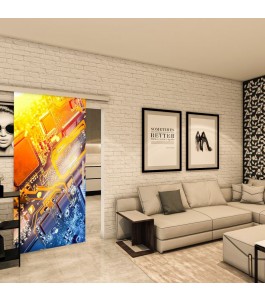 Glasschiebetür SLIM-LINE - Fotoprint Model 217