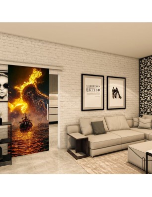 Glasschiebetür SLIM-LINE - Fotoprint Model 225