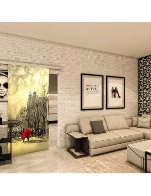 Glasschiebetür SLIM-LINE - Fotoprint Model 285