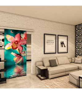 Glasschiebetür SLIM-LINE - Fotoprint Model 317