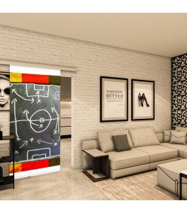 Glasschiebetür SLIM-LINE - Fotoprint Model 327