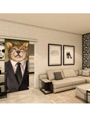 Glasschiebetür SLIM-LINE - Fotoprint Model 333