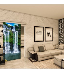 Glasschiebetür SLIM-LINE - Fotoprint Model 339