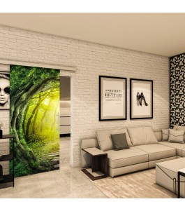 Glasschiebetür SLIM-LINE - Fotoprint Model 348